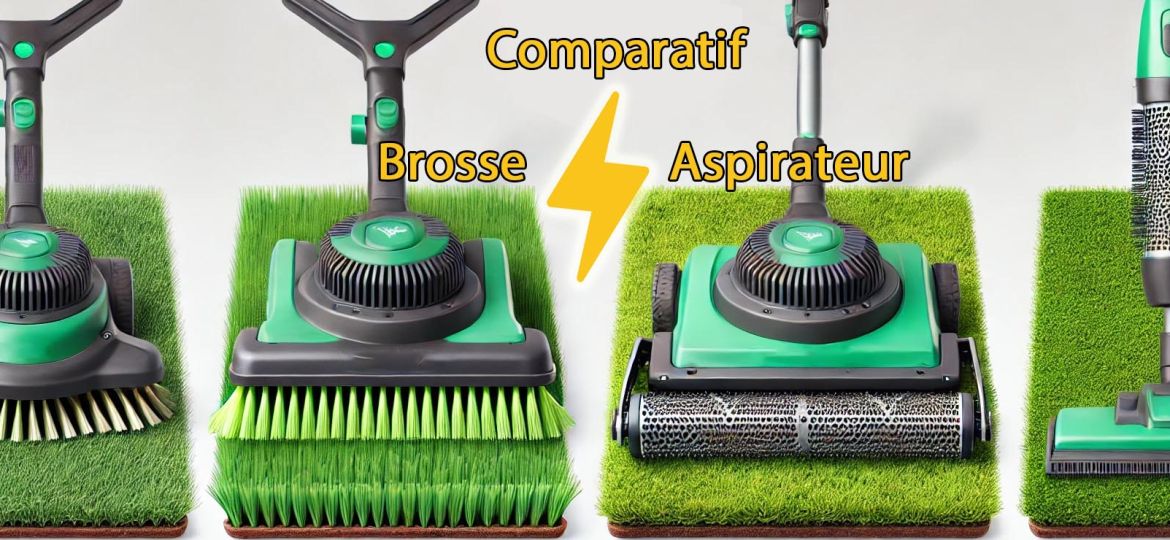 brosse ou aspirateur pelouse synthetique